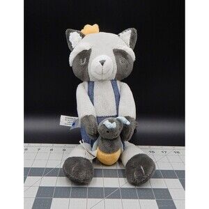 Baby Aspen Rusty the Raccoon W Bug Rattle Plush Stuffed Animal